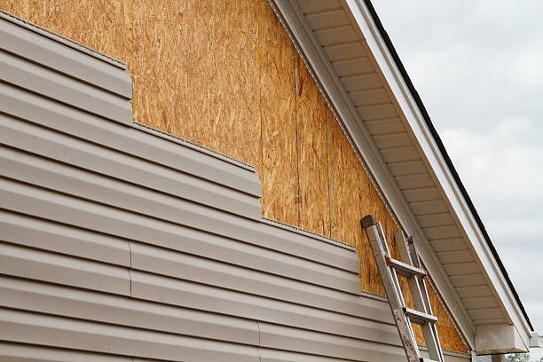 Professional Siding Replacement technician working in North Bend, PA